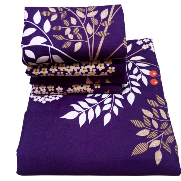 Purple Berries 6by6 Bedsheet