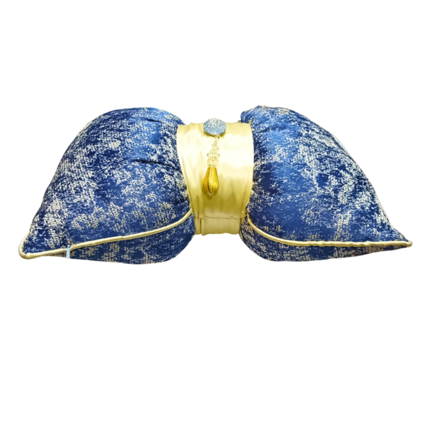 Blue Emirate- Bow Throw Pillow - Image 2
