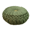 Green Doughnut Throw Pillow