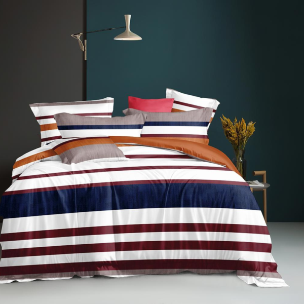 Striped Wine  6by6 Bedsheet - Image 4