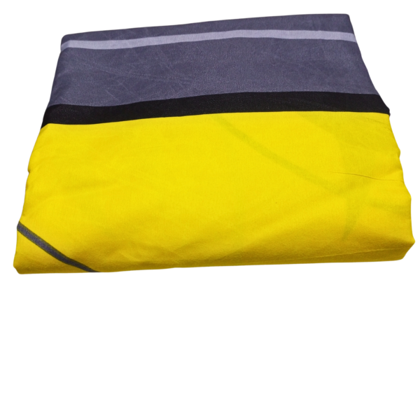 Yellow Grey Spin 6by6 Bedsheet - Image 4