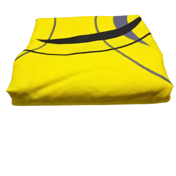 Yellow Grey Spin 6by6 Bedsheet - Image 2