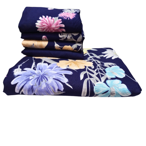 Blue Bouquet 6by7 Bedsheet