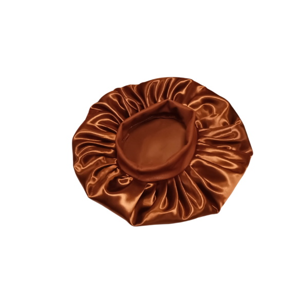 Soft Band 100% Silk Bonnet-Orange - Image 2