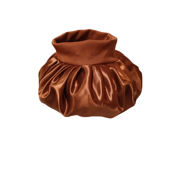 Soft Band 100% Silk Bonnet-Orange - Image 5