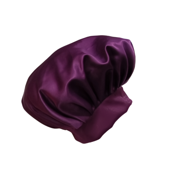 Bonnet-100% Silk-Soft Band- Magenta - Image 2