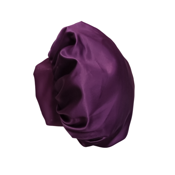 Bonnet-100% Silk-Soft Band- Magenta - Image 3
