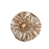 Reversible Ruffle 100% Silk Bonnet-Champagne/Gold - Image 3