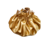 Reversible Ruffle 100% Silk Bonnet-Champagne/Gold - Image 7