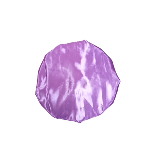 Bonnet-100% Silk- Reversible Ruffle-Lilac/Magenta - Image 4
