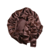 Single Rope 100% Silk Bonnet-Brown - Image 2