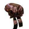 Single Rope 100% Silk Bonnet-Brown