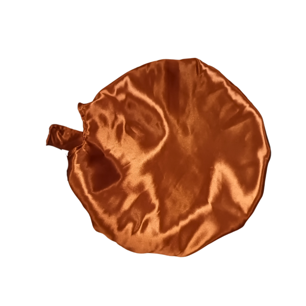 Single Rope 100% Silk Bonnet-Orange - Image 2