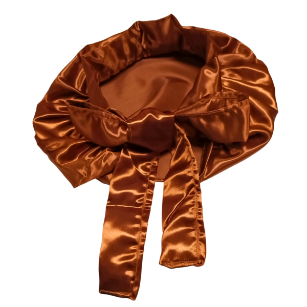 Single Rope 100% Silk Bonnet-Orange