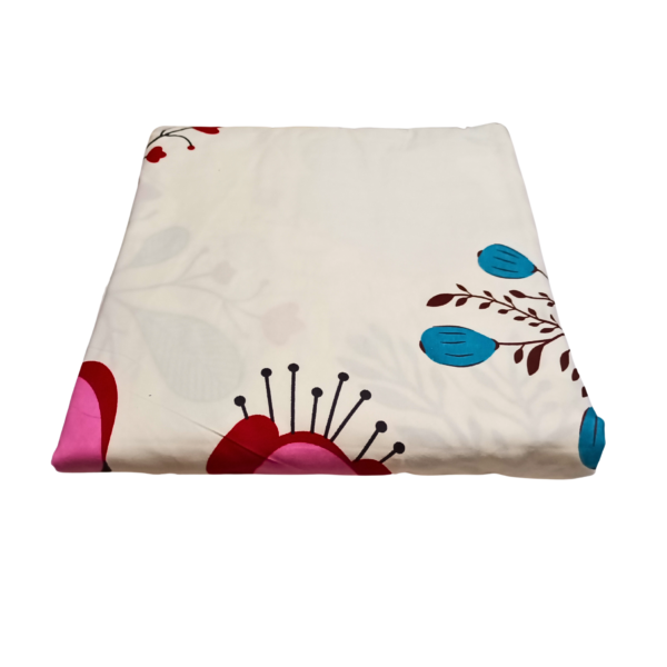 Duvet Cover Set: Cream Flowers 6by6 - Image 8