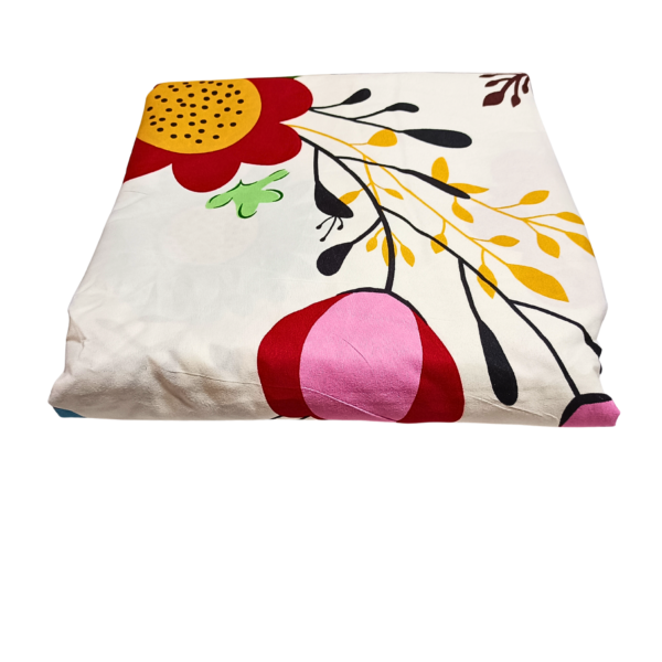 Duvet Cover Set: Cream Flowers 6by6 - Image 7