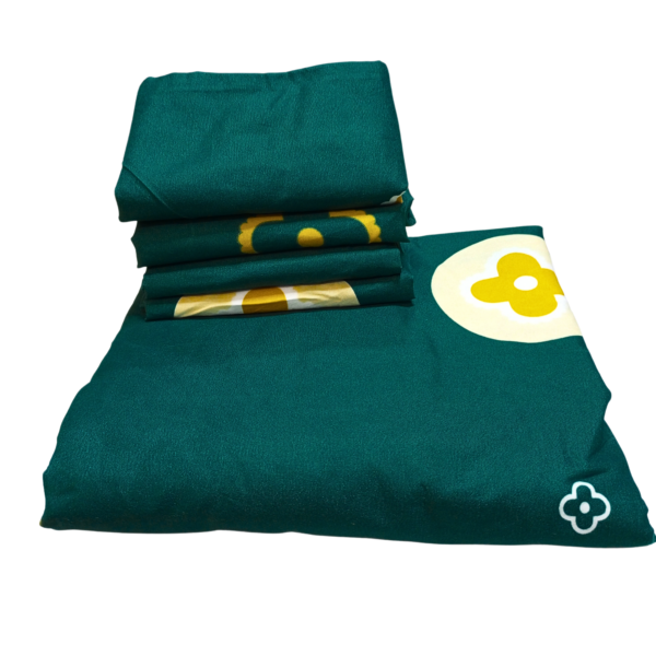 Green Fours 6by7 Bedsheet