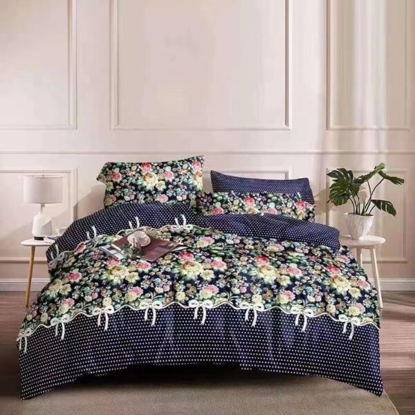 Blue Flowery Ribbons 4by6 Bedsheet - Image 6