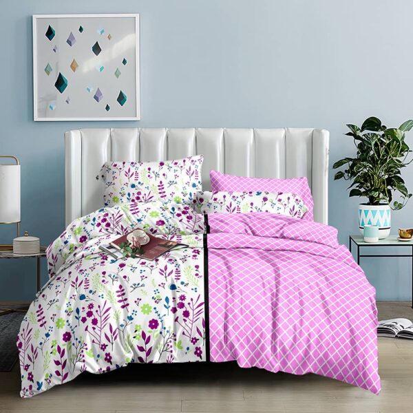 Pink Stalk 7by7 Bedsheet - Image 5