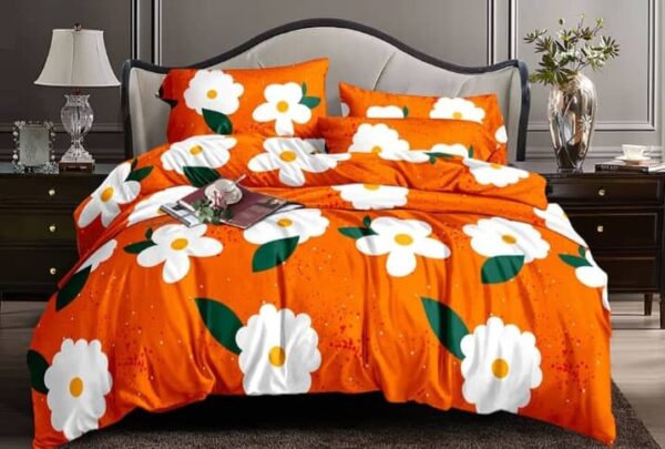 Orange Flower 6by7 Bedsheet - Image 6