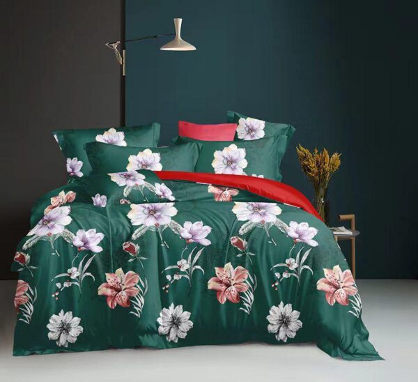 Green Flower 6by7 Bedsheet - Image 5