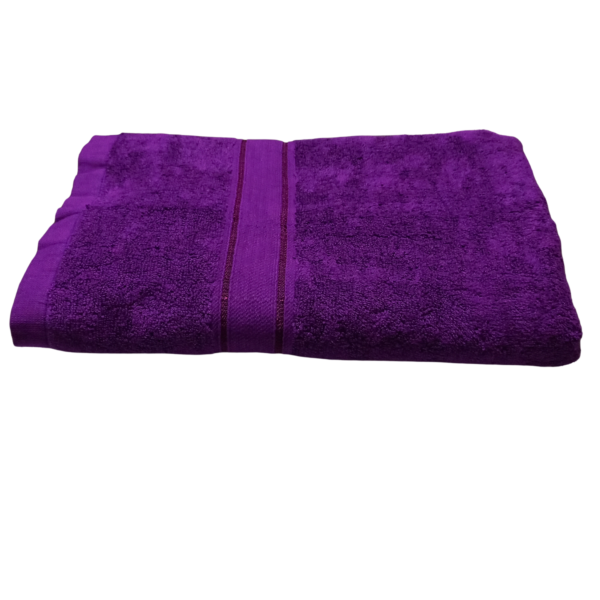Purple Bath Towel- Large- Luxury - Image 3