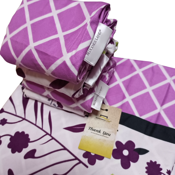 Pink Stalk 7by7 Bedsheet - Image 3