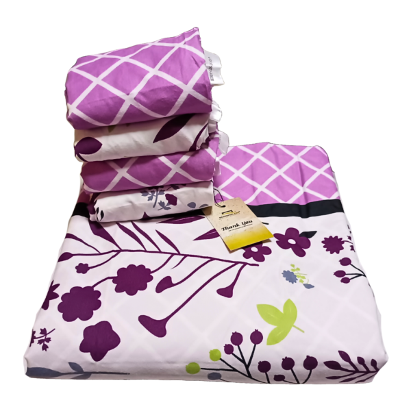 Pink Stalk 7by7 Bedsheet