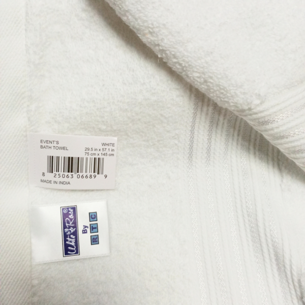 White Bath Towel-Large- Exquisite - Image 4