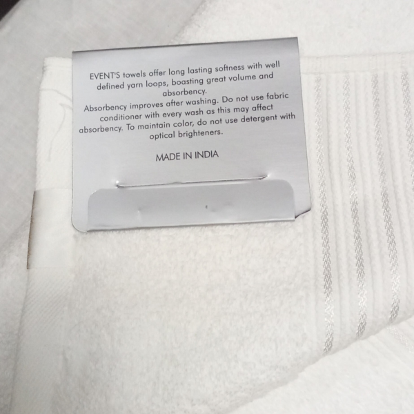 White Bath Towel-Large- Exquisite - Image 3