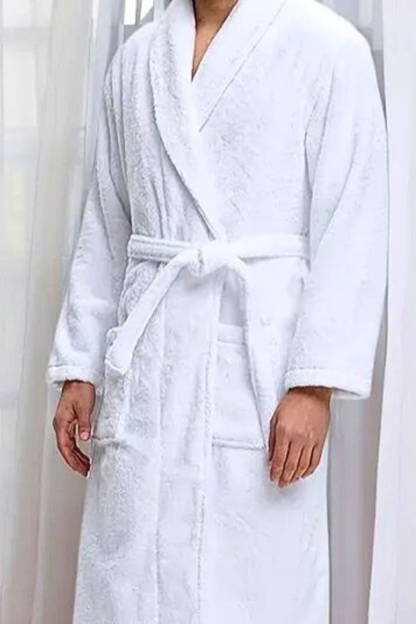 Bathrobe White-Lux Free size