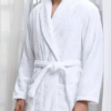 Bathrobe White-Lux Free size - Image 5