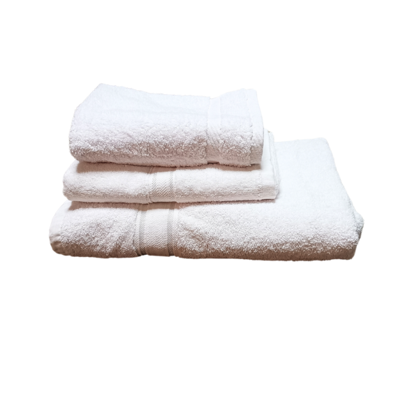 3 Pieces White Towel Set